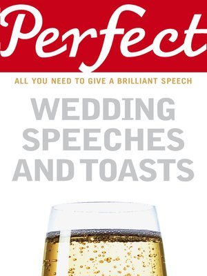 cover image of Perfect Wedding Speeches and Toasts